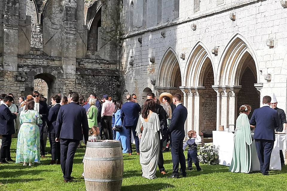 Vin d'honneur côté cloître