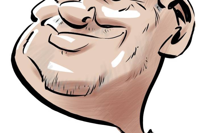 Caricature sur tablette