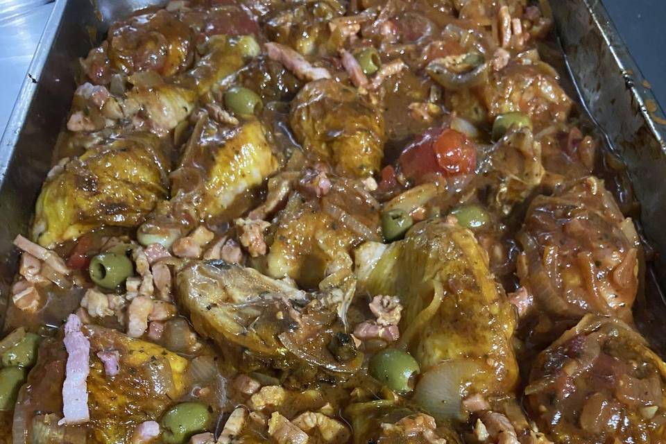 Tajine poulet olives