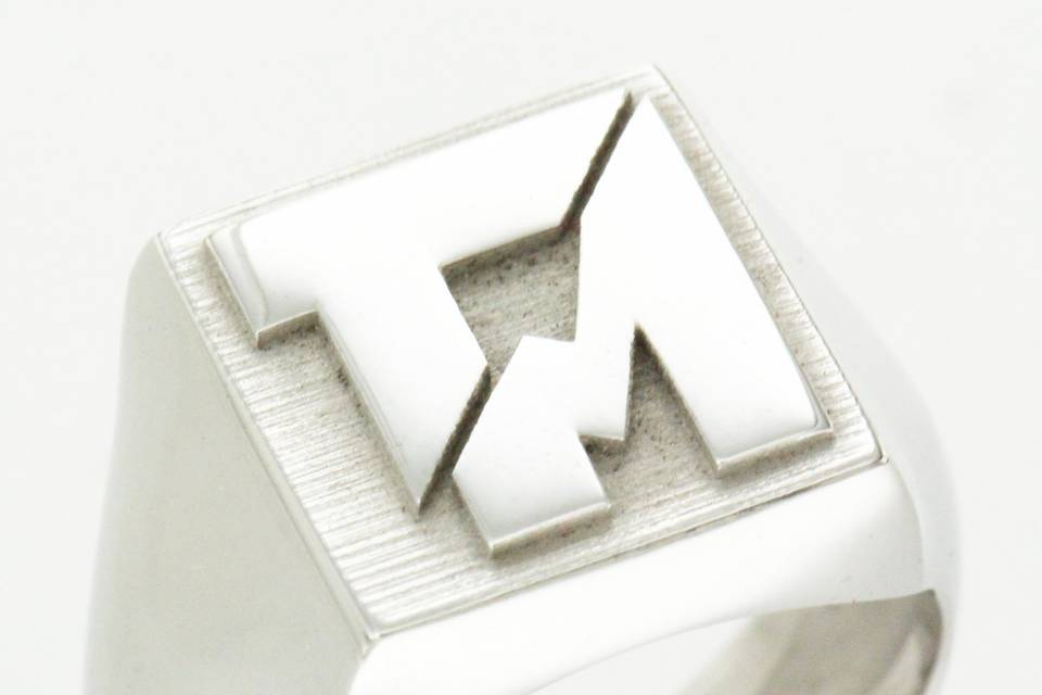 Chevalière argent