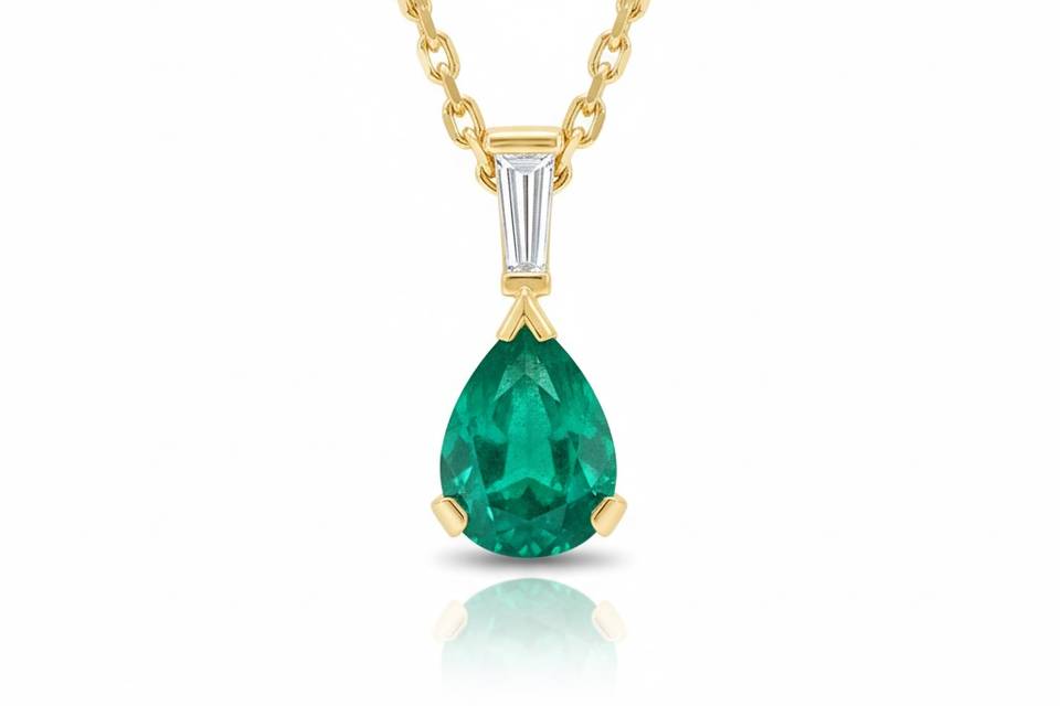 Pendentif émeraude