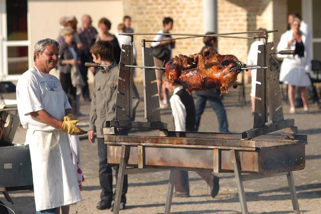 Cochon à la broche