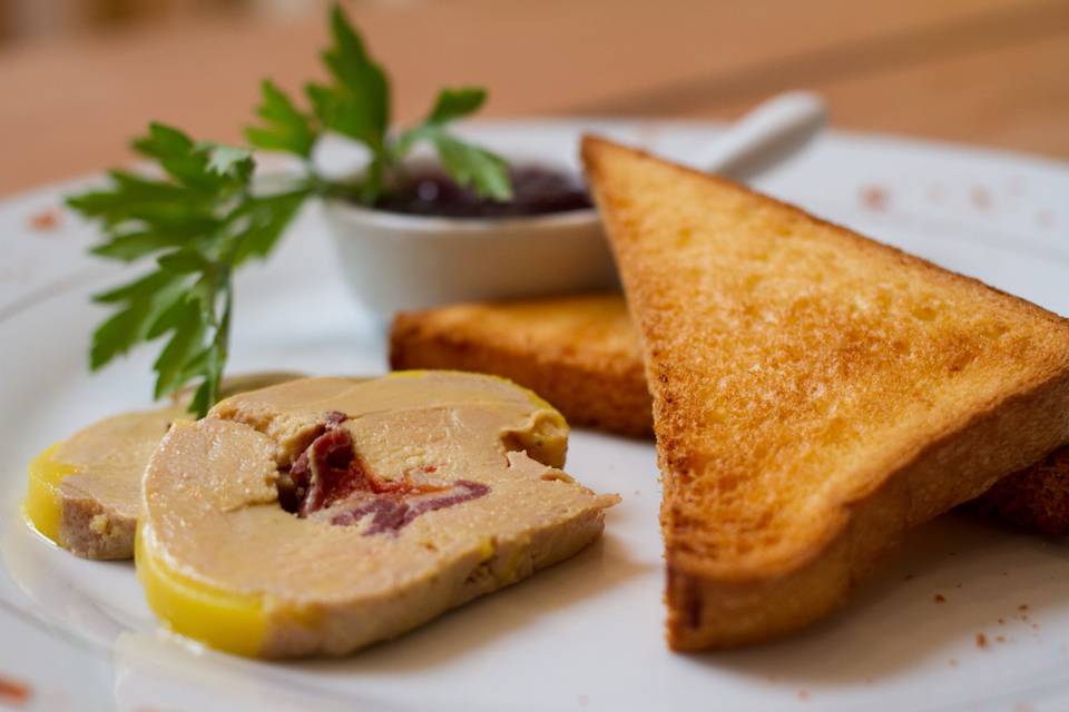 Foie gras magret & tomate conf