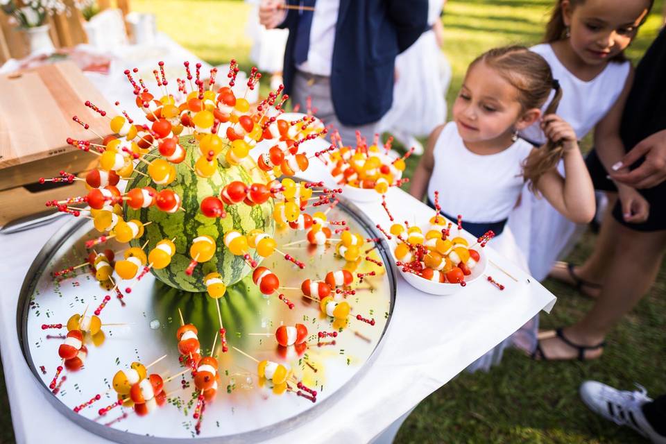 Brochettes tomates mozza