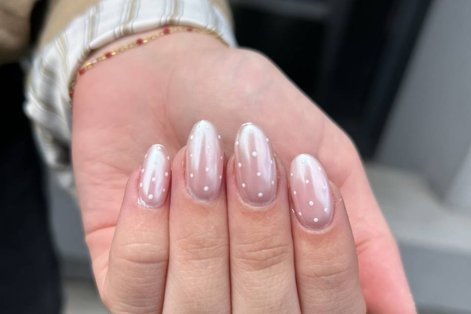 Chrome + polka dots