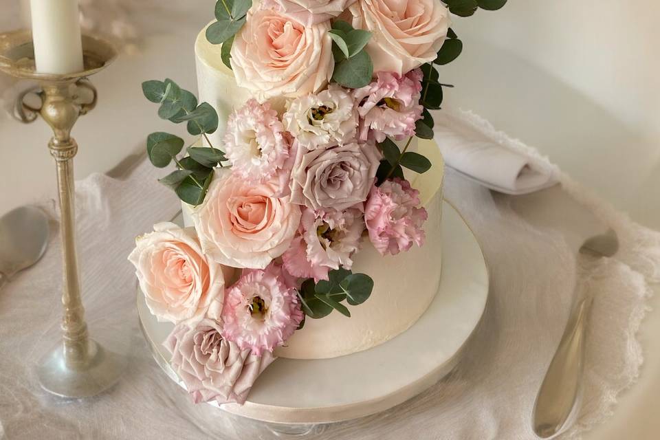 Fondant couvert et fleurs