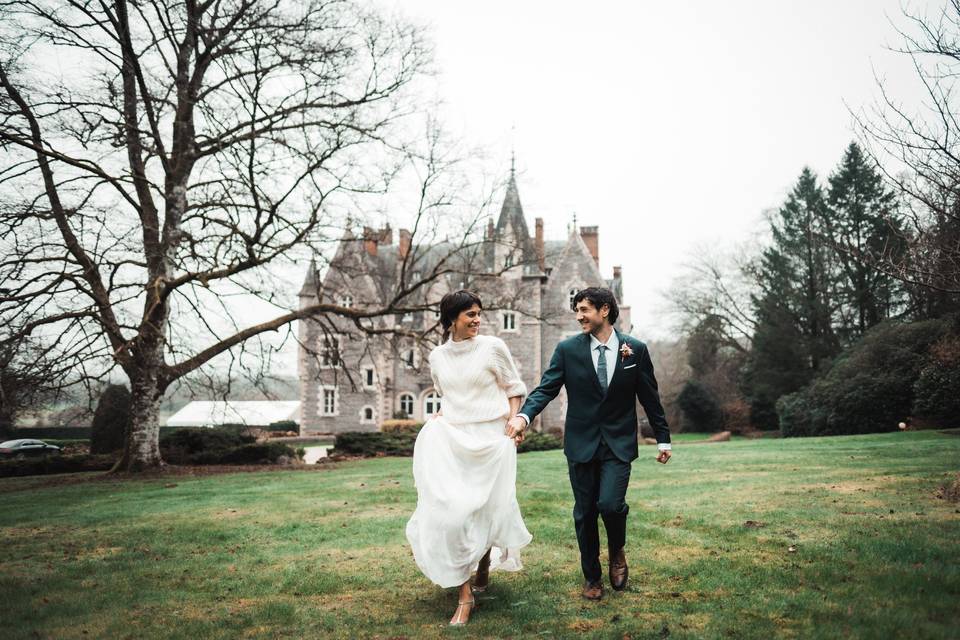 Mariage d'hiver au château