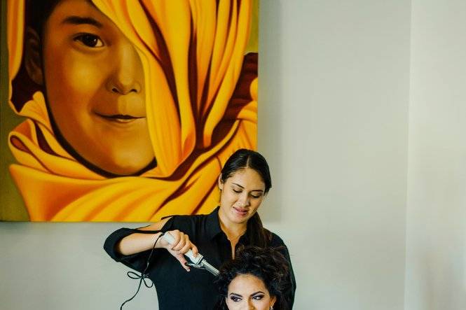 Bride Getting Ready