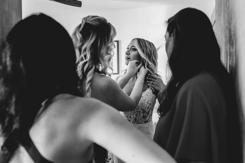 Bride Getting Ready
