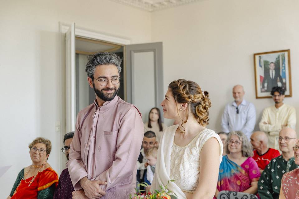 Cérémonie à la mairie