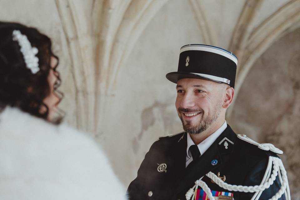 Première découverte des mariés