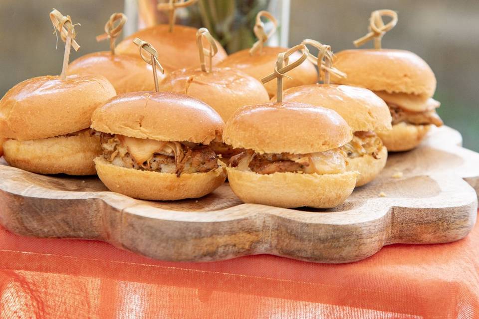 Burger poulet pikliz