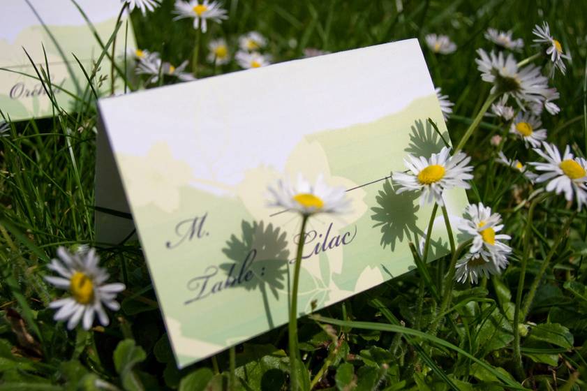 Invitation sous les fleurs