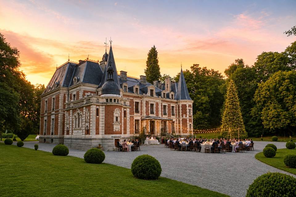 Façade sud (Soirée)