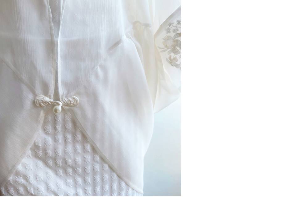 Manteau opéra en mousseline