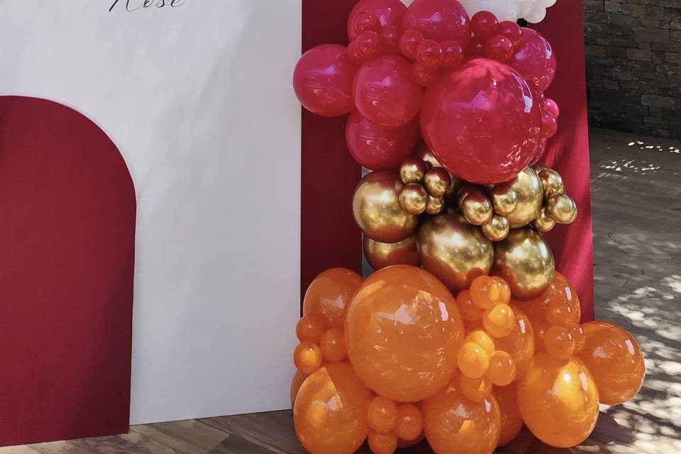 Arche festive avec ballons