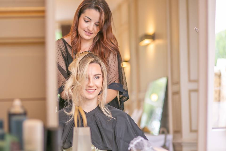 Préparation coiffure