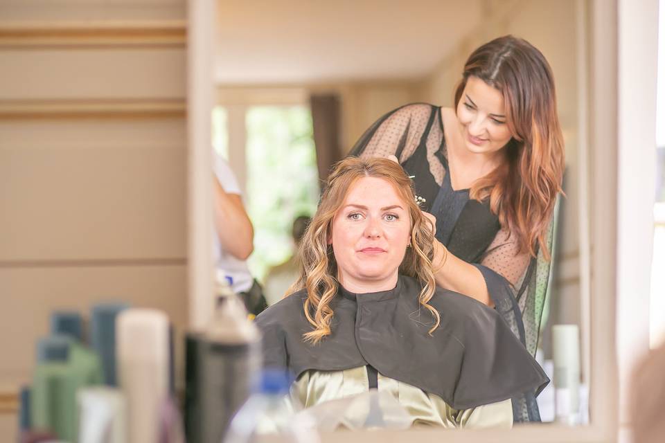 Préparation coiffure