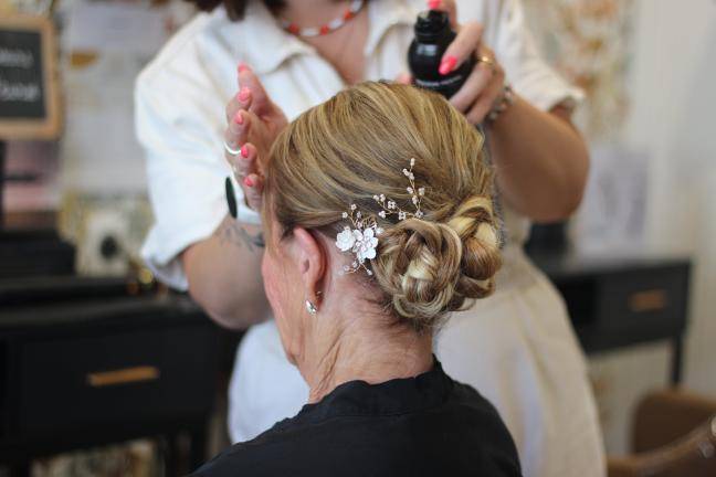 Chignon avec extensions