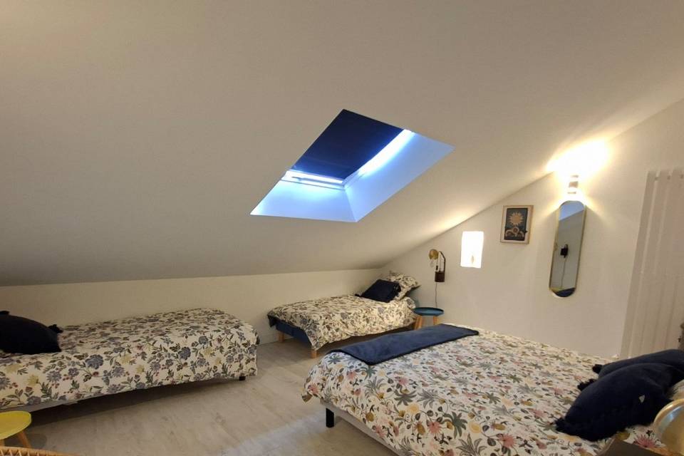 Chambre toit de dom