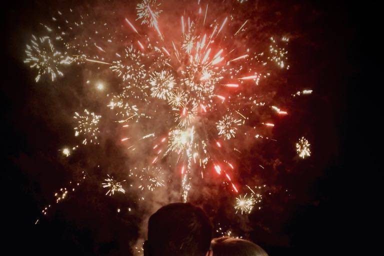 Feu d'artifice au domaine