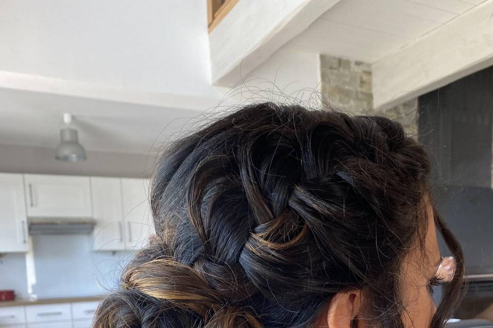 Chignon baptême