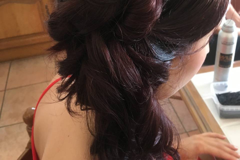 Chignon mariée sans voile