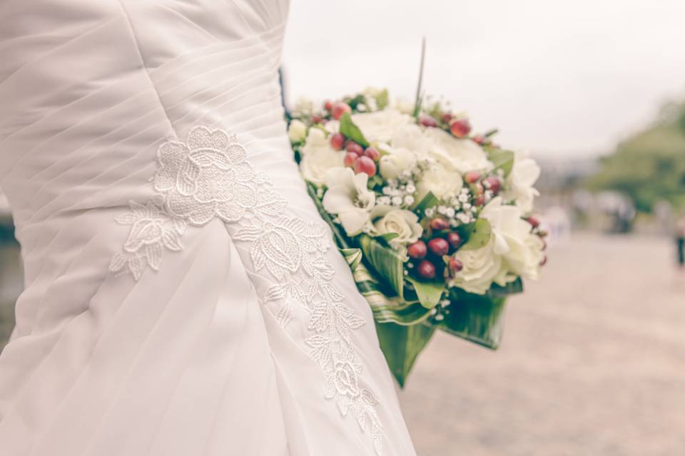 Les détails robe de la mariée