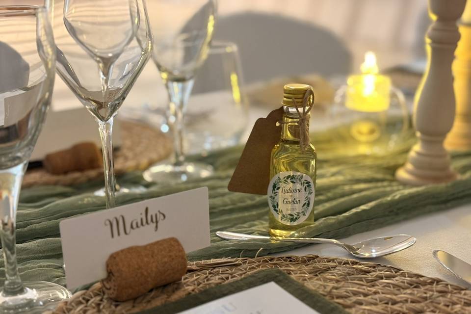 Marque place et cadeau
