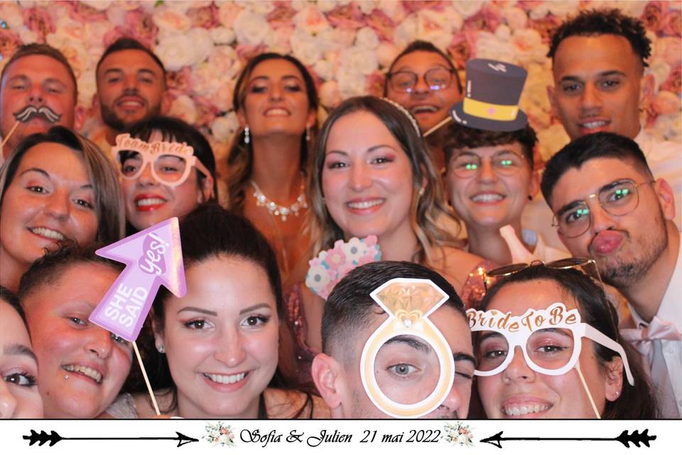 Photobooth, bornephoto mariage