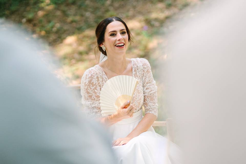 Rire de la mariée