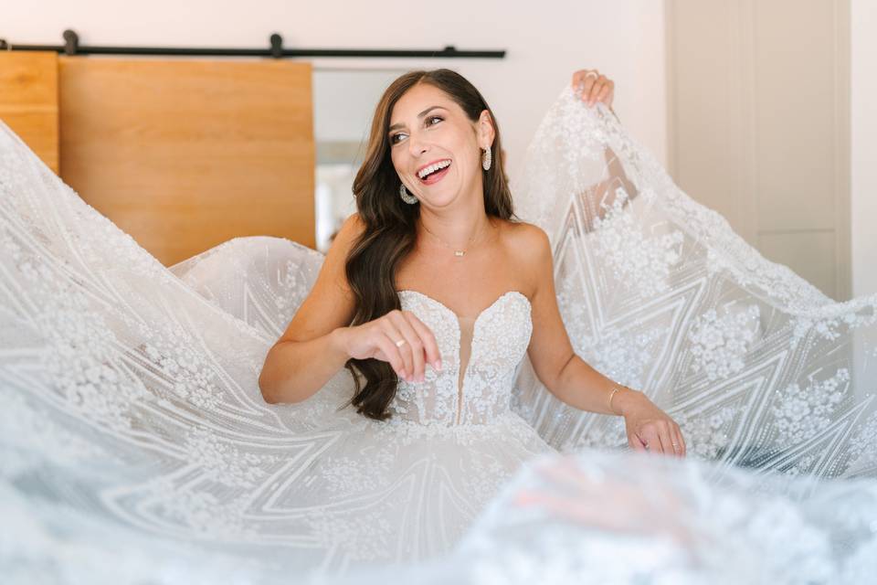 Préparatifs de la mariée