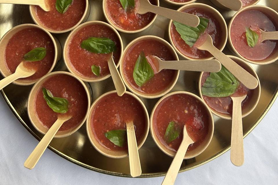Gaspachos de tomate