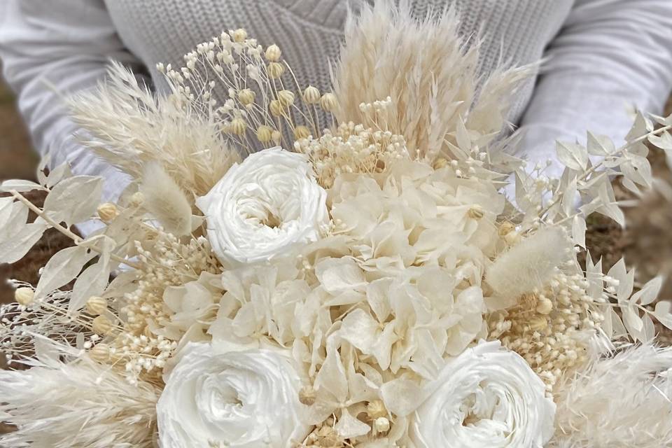 Bouquet de mariée Nacre