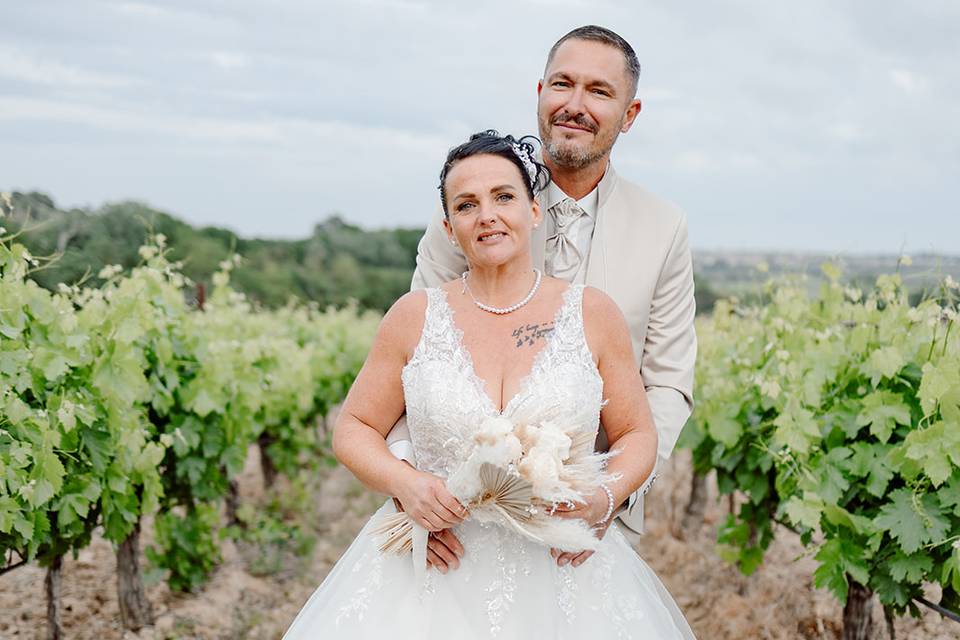 Vigne pour photo de couple