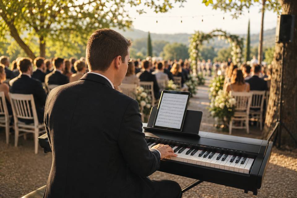 Cérémonie au piano (extérieur)