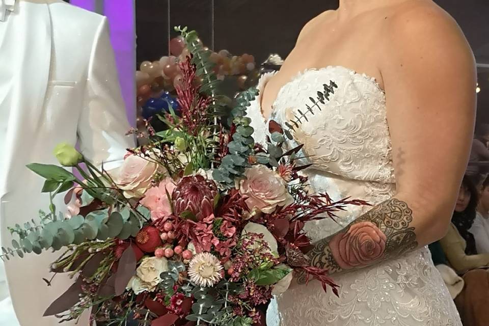 Bouquet de mariée Bohème chic