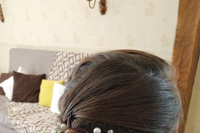 Chignon cheveux fins