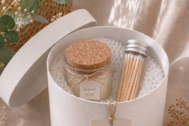 Bougie mariage personnalisé
