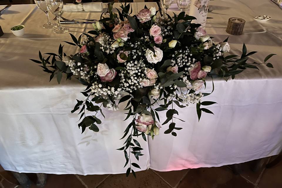 Bouquet table des mariés