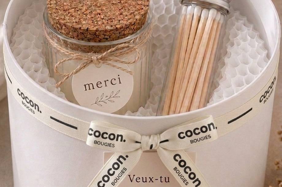 Bougie marraine personnalisée
