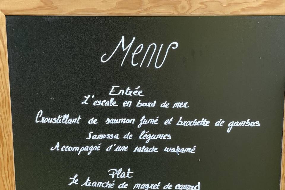 MENU MARIAGE