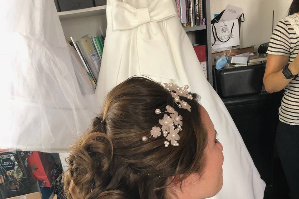 Maquillage et coiffure mariée