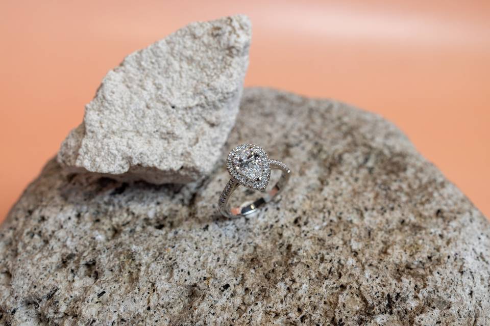 diamant sur roche horizontale