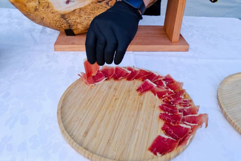 Découpe de jambon Serrano