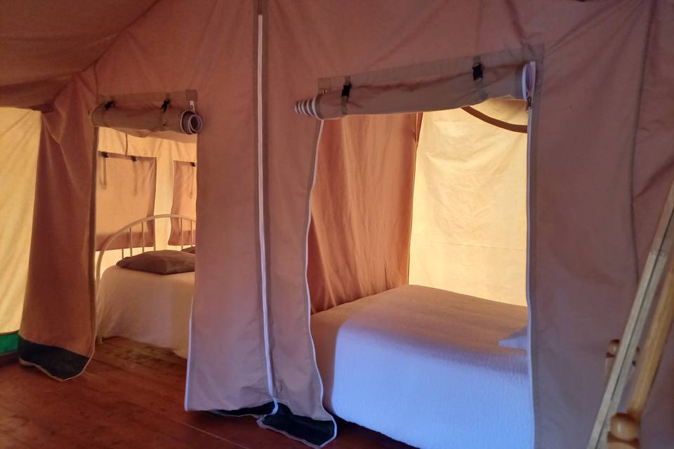 Intérieur des tentes