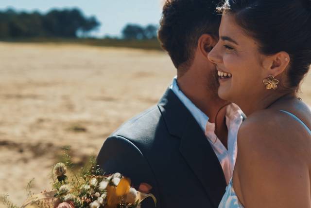 Séance photo sur la plage.