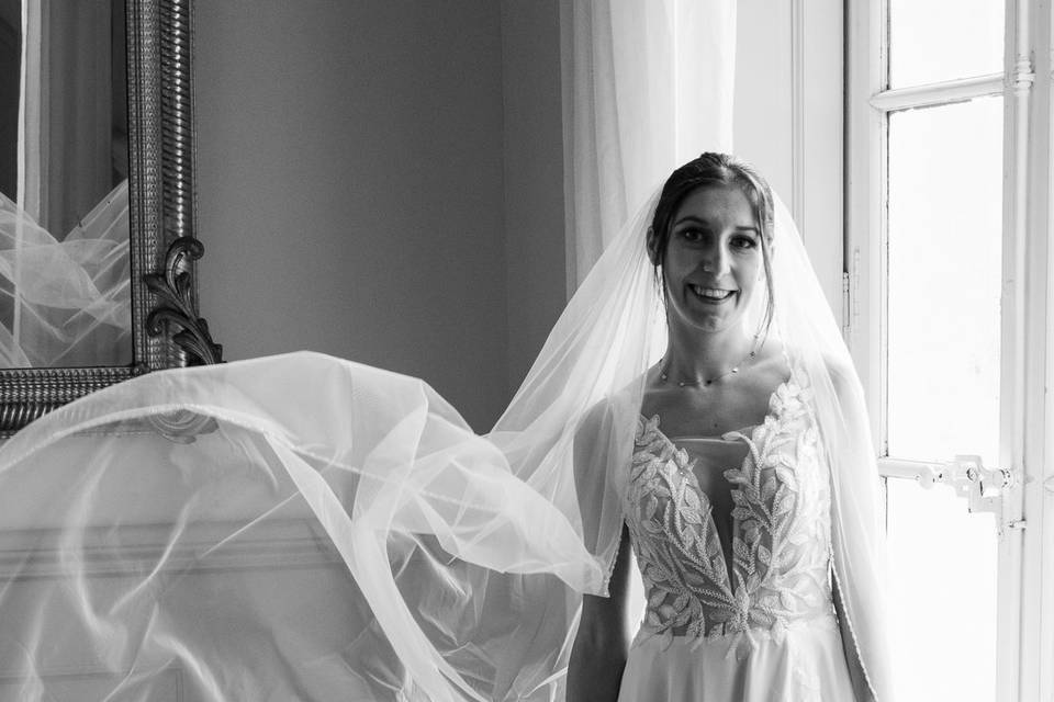 Mariée en N&B