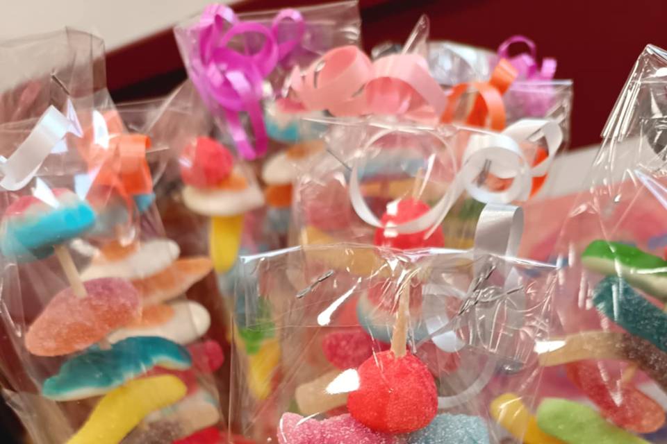 Brochettes de bonbons