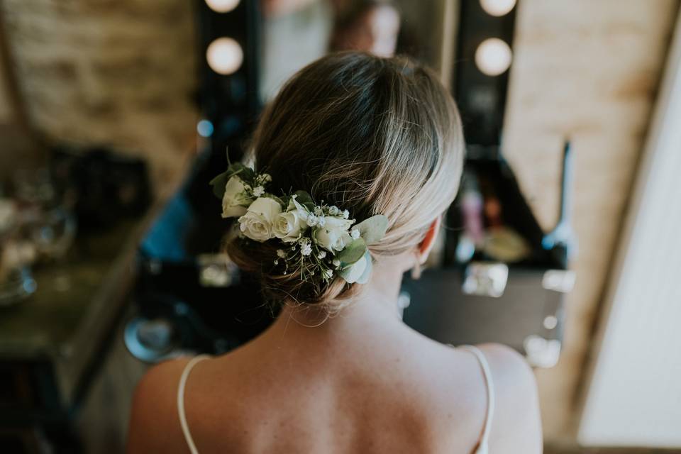 Fleurs pour la coiffure